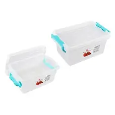 Контейнер для продуктів прямокутний з зачепами 1,7 л (В асортименті)