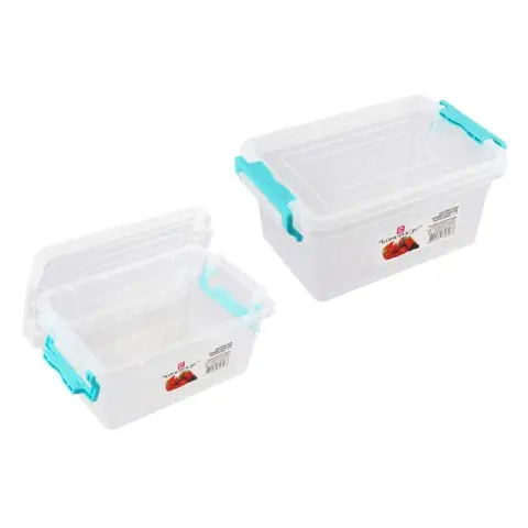 Контейнер для продуктів прямокутний з зачепами 1,7 л (В асортименті)