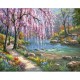 Алмазна мозаїка на підрамнику Лісова річка 30×40 см 60671_BGLD