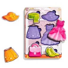 Дерев'яний пазл Одяг 2 з підказкою 16×12×0,6 см Ubee