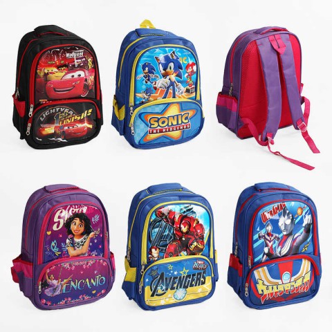 Рюкзак Герої, на два відділення, висота 40 см, C60623 (В асортименті)