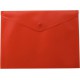 Папка-конверт А4 на кнопці, напівпрозора, червоний, 6 шт. в упаковці, BM.3925-05