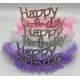Обідок на голову Корона ажурна зі стразами Happy Birthday (В асортименті)