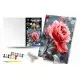 Картина за номерами Qbee Роса на троянді з дерев’яною підставкою 30×40 см QB900-058