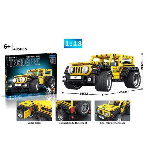 Конструктор Автомобіль 405 деталей гумові шини інерція 10111