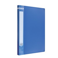 Папка А4 з боковим притиском Jobmax, синій