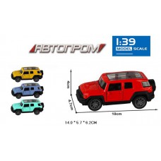 Машина мет. АВТОПРОМ 1:43,4 кольори, відкр.двері, кор.14*6*6см /96-2/