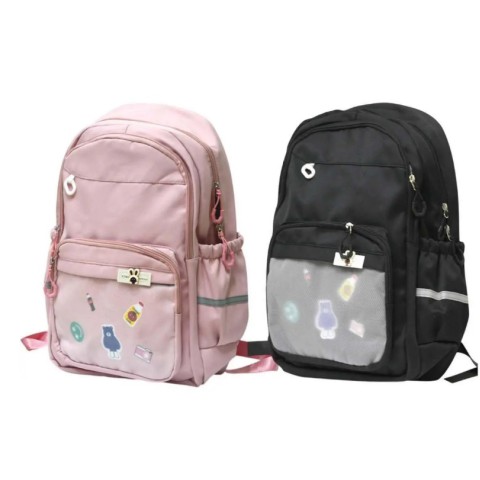 Рюкзак підлітковий, 46x33x15 см, 3 відділення, прозорий карман, R8813 (В асортименті)