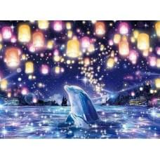 Алмазна мозаїка за номерами 40*50 "Дельфін" карт уп. (полотно на рамі)