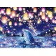 Алмазна мозаїка на підрамнику Дельфін 40×50 см 71551_BGLE