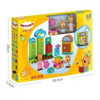 Конструктор дитячий, 32 деталі, фігурки 2 героїв, рухомі елементи, 2010