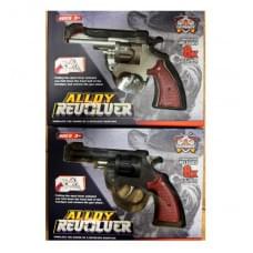 Пістолет-пугач метал. під пістони, 2 кольори,у кор. /96/