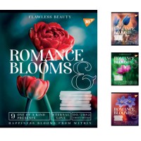 Зошити учнівські 96 аркушів лінія. YES Romance blooms 5 шт. в упаковці