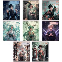 Набір зошитів учнівських 10 шт 8 предметів CRAZY CAT 48 аркушів ZB.1704-99