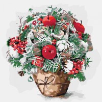 Набір для розпису по номерах ТМ Ідейка Яблучний присмак, 40x40 см, КНО3026