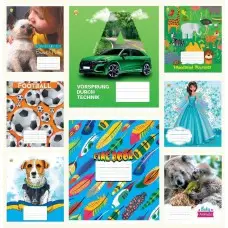 Тетради ученические 12 листов косая линия 25 штук в упаковке ТЕ43102