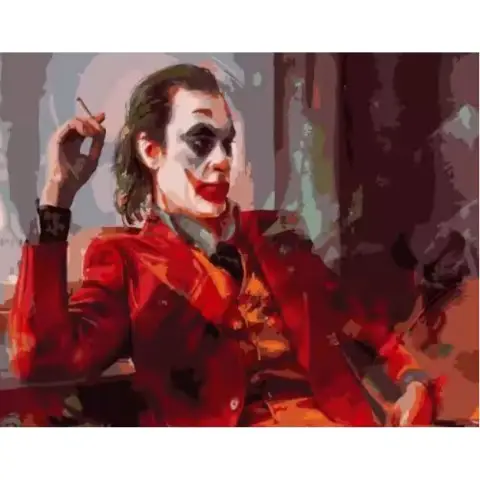 Набір для розпису по номерах Погляд джокера, Strateg, 40x50 см, GS357