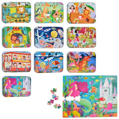 Пазли дерев’яні, 120 деталей, MD1883 (В асортименті)