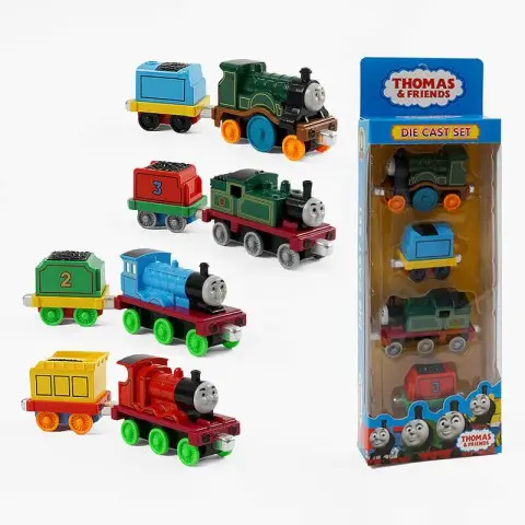 Набір потягів Томас та його друзі, 899-13, металопластик, 2 локомотиви, 2 вагончики (В асортименті)