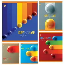 Зошити учнівські 96 аркушів клітинка Тверда ТЕ41707 Creative, 10 шт. в упаковці