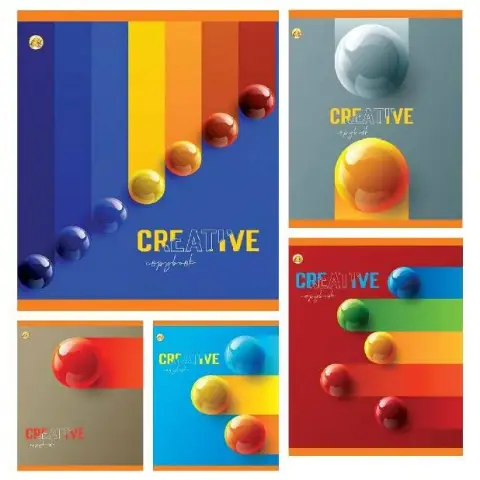 Зошити учнівські 96 аркушів клітинка Тверда ТЕ41707 Creative, 10 шт. в упаковці