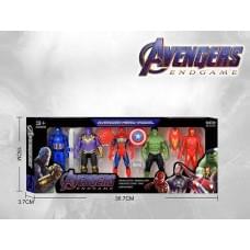 Набір героїв 5 фігурок, висота: 11.5 см, рухомі кінцівки, голова обертається на 360°, аксесуари, в кор. /120-2/