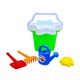 Пісочний набір із відром Цветочек №3 і лійкою мал. Бамсик, 20x20 см, 012/6