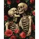 Картина за номерами Закохані скелети Ideyka 40×50 см КНО5180