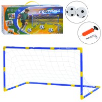 Футбольні ворота 120×56×62 см сітка м'ячі 2 шт насос MR1561