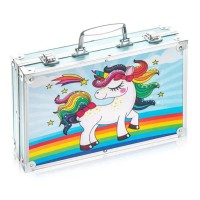 Набір для малювання 145 предметів Єдиноріг алюмінієва валізка 145-U