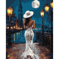 Набір для розпису по номерах Біля причалу, Ideyka, 40x50 см, КНО8544