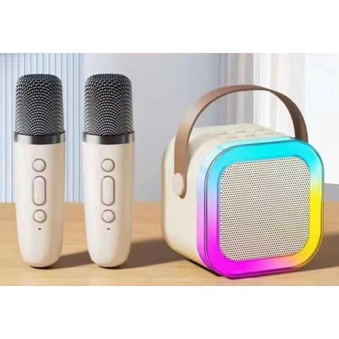 Караоке мікрофон bluetooth 2 мікрофони type-c TF зміна голосу