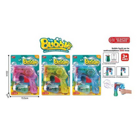 Пістолет з мильними бульбашками, JT6907 (В асортименті)