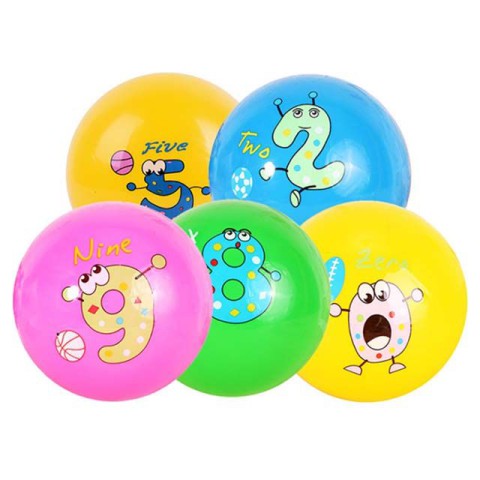 М’яч, BT-PB-0185, 60 г, 9 дюймів, цифри (В асортименті)