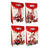 Набір подарункових пакетів Дід Мороз, 12x16x6 см, 6 шт. в упаковці, BL2301-367