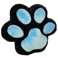М’яка іграшка Подушка Лапка, середня, чорно-блакитна, 45x47 см