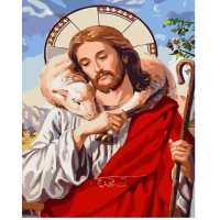 Набір для розпису по номерах Христос, Strateg, 30x40 см, SS6749