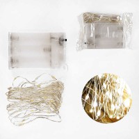 Гірлянда 5,25 м світлодіодна жовте світло від батарейок 1 режим D36019