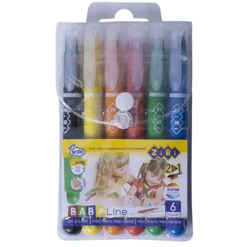 Пастель масляная с акварельным эффектом, 6 цветов