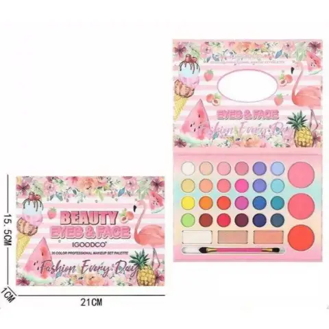 Набір дитячої декоративної косметики тіні рум'яна пензлик дзеркало IG3086