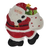 Блюдо керамічне Дід Мороз 16×21×3 см B-0119-2