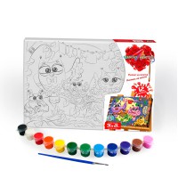 Розпис на полотні Сова, 21x31 см, Сюжет №6, PX-06-06