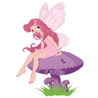 Набір для розпису по номерах Фея на грибочку, Strateg, з лаком, 30x30 см, ES072