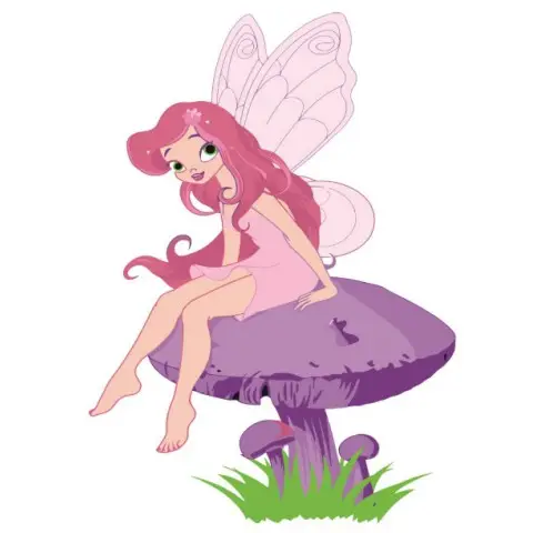 Набір для розпису по номерах Фея на грибочку, Strateg, з лаком, 30x30 см, ES072