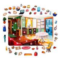 Гра на липучках Наведи лад у кімнаті та нагодуй Ваню Ubee ПСД271