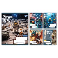 Зошити учнівські 18 аркушів клітинка Yes Power Play, 25 шт. в упаковці