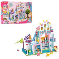 Конструктор SLUBAN Будиночок, 601 деталь, фігурки, меблі, 47.5x33.5x7 см