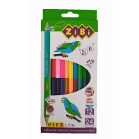 Олівці кольорові двосторонні Kids Line, 24 кольори (12 шт.)