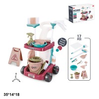 Візок для прибирання з відром та аксесуарами 667-53