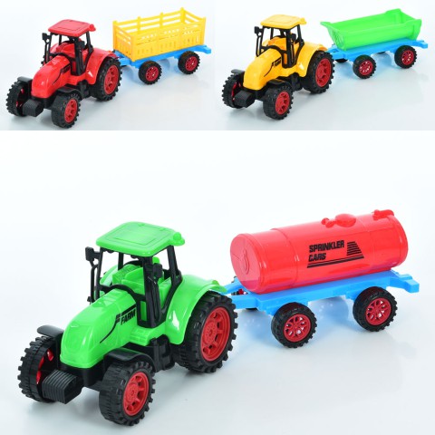Трактор, 15 см, причіп 18 см, інерція (В асортименті)